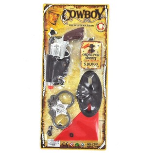 Kavbojski set na kartici - Model 6 (3-delni)