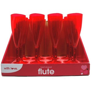 Kozarci za Šampanjec v Obliki Srca (12 kosov)