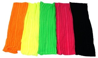 Neon cevasti &scaron;ali s tankimi navpičnimi črtami (10 kos)