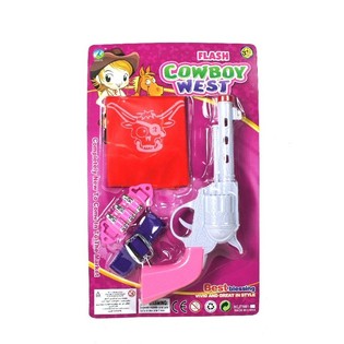 Cowgirl set za deklice s svetlobo in zvokom (6 kosov)
